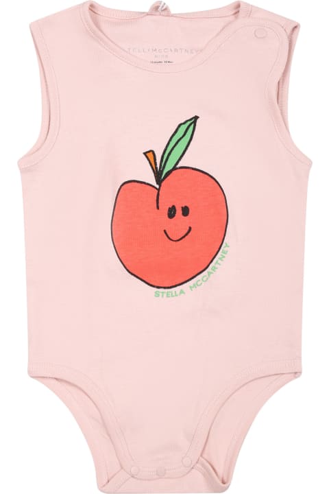 Bodysuits & Sets for Baby Boys Stella McCartney Kids Multicolor Set For Baby Girl With Apples