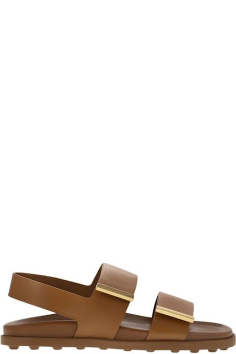 【送料&関税込】Tod's Logo Engraved Slip-on Sandals Tod'S Logo Engraved Slip-On Sandals In Black - 54% Off
