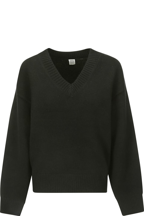 Totême Sweaters for Women Totême V-neck Wool Cashmere Knit