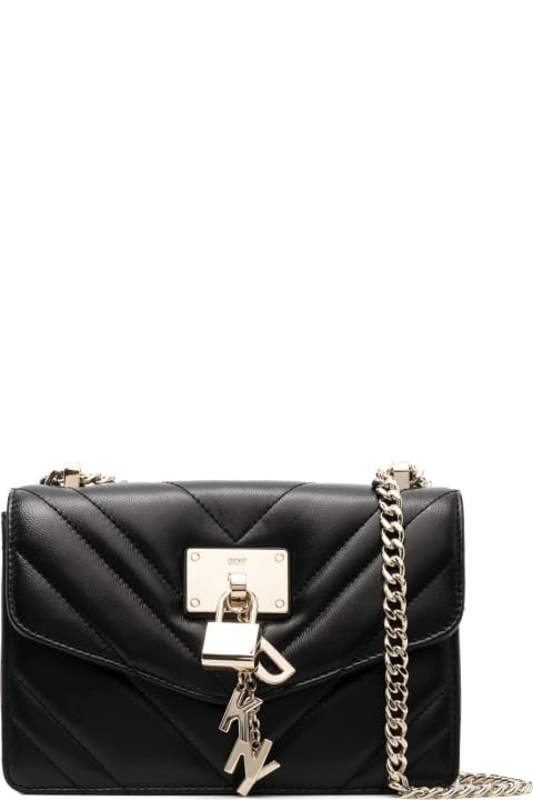 DKNY Elissa Small Leather Flap Shoulder Bag