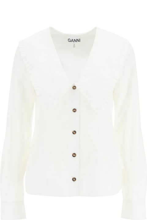 أدوات منزلية Ganni Cotton Poplin Shirt