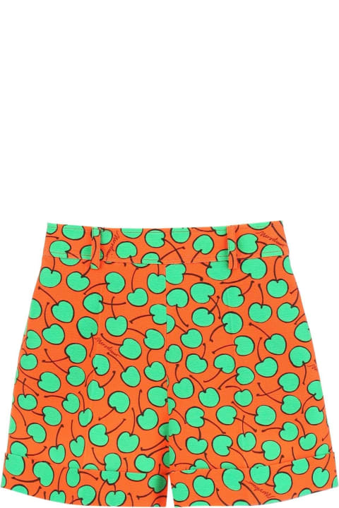 Moschino Pants & Shorts for Women Moschino Cherry Print Piquet Shorts