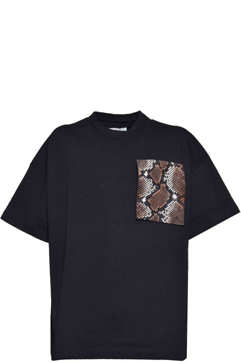 Jil Sander Topwear for Men Jil Sander Patterned Pocket Short-sleeved T-shirt