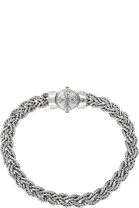 Emanuele Bicocchi for Kids Emanuele Bicocchi Small Diamond-cut Flat Braided Bracelet