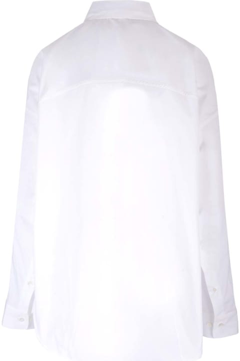 Dries Van Noten Topwear for Women Dries Van Noten Oversized White Poplin Shirt