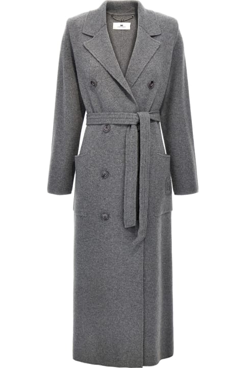 Homeware Elisabetta Franchi Double-breasted Knit Coat