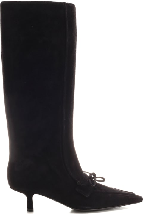 Burberry for Women Burberry 'storm' Black Suede Boots