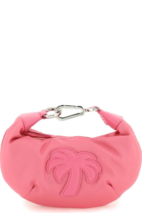 أدوات منزلية Palm Angels Dark Pink Fabric Big Palm Handbag