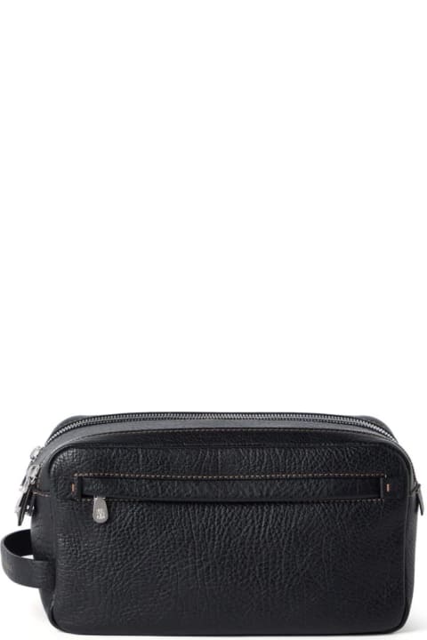 Totes for Men Brunello Cucinelli Leather Beauty Case
