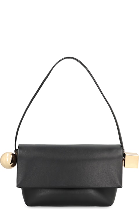 Jacquemus Le Rond Carré Leather Shoulder Bag