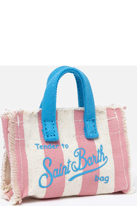 Homeware MC2 Saint Barth Pink Striped Cotton Canvas Key Holder