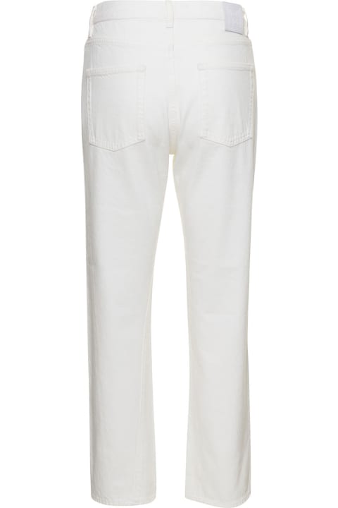Fashion for Women Totême Straight Jeans In White Cotton Woman