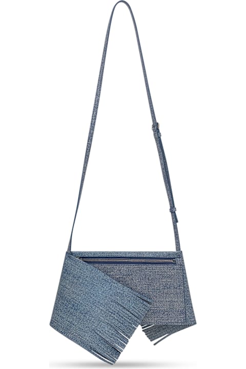 J.W. Anderson Bags for Women J.W. Anderson Blue Suede Shoulder Bag.