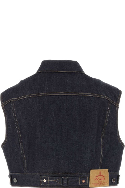 Prada Coats & Jackets for Women Prada Denim Vest