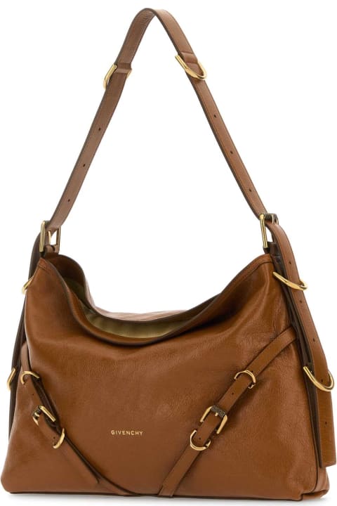 Bags for Women Givenchy Caramel Leather Medium Voyou Shoulder Bag