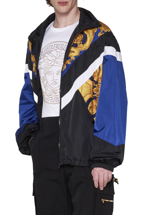 Coats & Jackets for Men Versace Multicolor Nylon Barocco Jacket