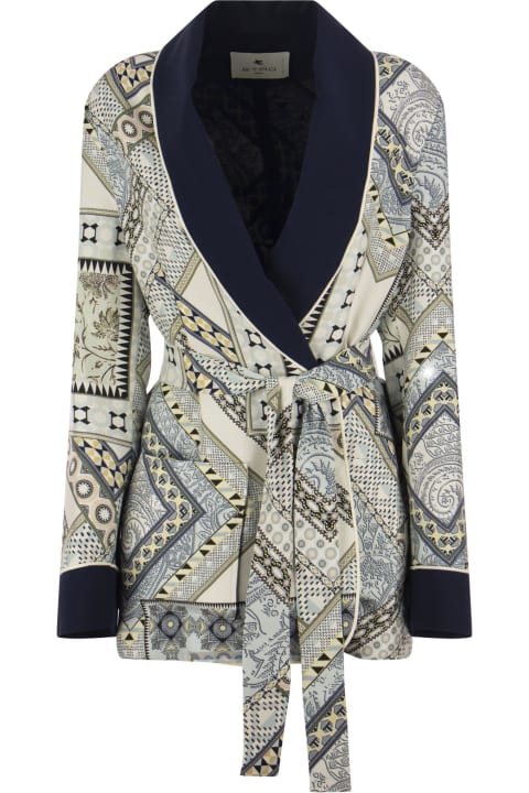 Fashion for Women Etro Silk Dressing Gown Jacket