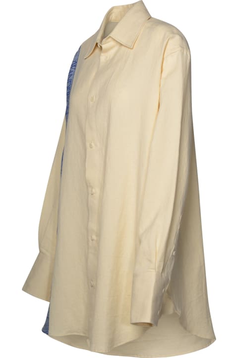 J.W. Anderson Topwear for Women J.W. Anderson Beige Linen Blend Shirt