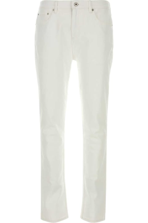 Fashion for Men Burberry White Stretch Denim Jeans