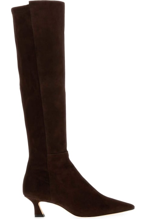 Homeware Stuart Weitzman Chocolate Suede Winnie Boots