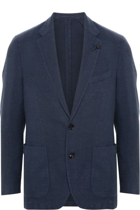 Coats & Jackets for Men Lardini Giacca Uomo Tinta In Capo Drop 7 R Nr