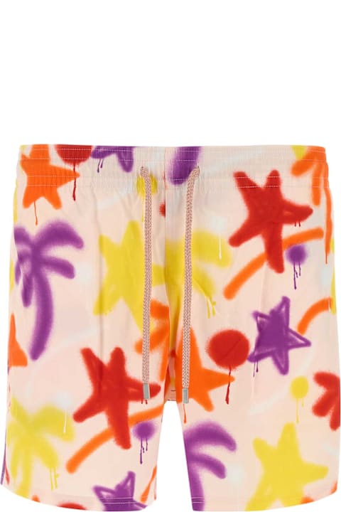 أدوات منزلية Palm Angels Printed Nylon Palm Angels X Vilebrequin Swimming Shorts
