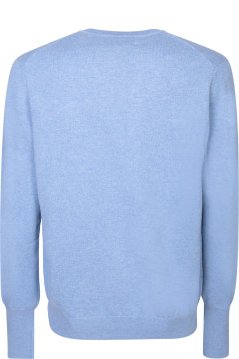 Ballantyne Sweaters for Men Ballantyne V-neck Blue Jumper