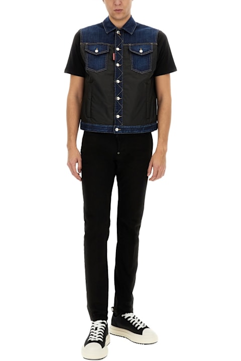 Dsquared2 Coats & Jackets for Men Dsquared2 Denim Puffer Vest