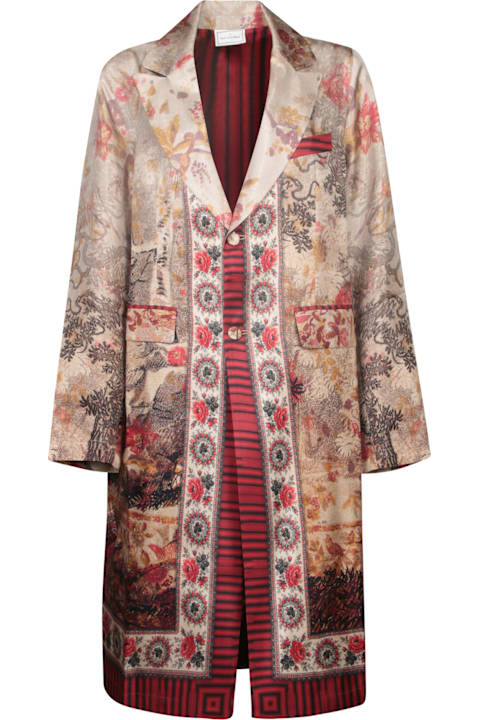Pierre-Louis Mascia for Men Pierre-Louis Mascia Beige-red Duster Coat