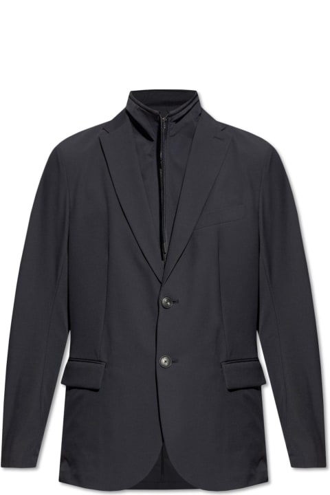 Emporio Armani Coats & Jackets for Men Emporio Armani Emporio Armani Blazer With Notch Lapels
