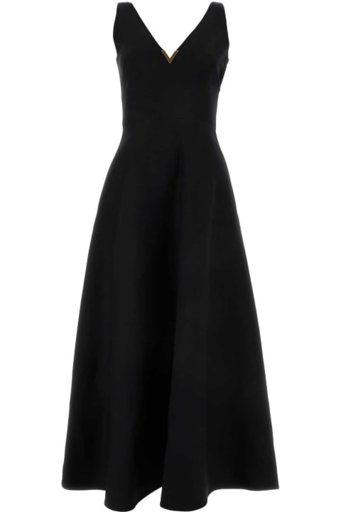 Valentino Garavani Dresses for Women Valentino Garavani Black Crepe Couture Dress