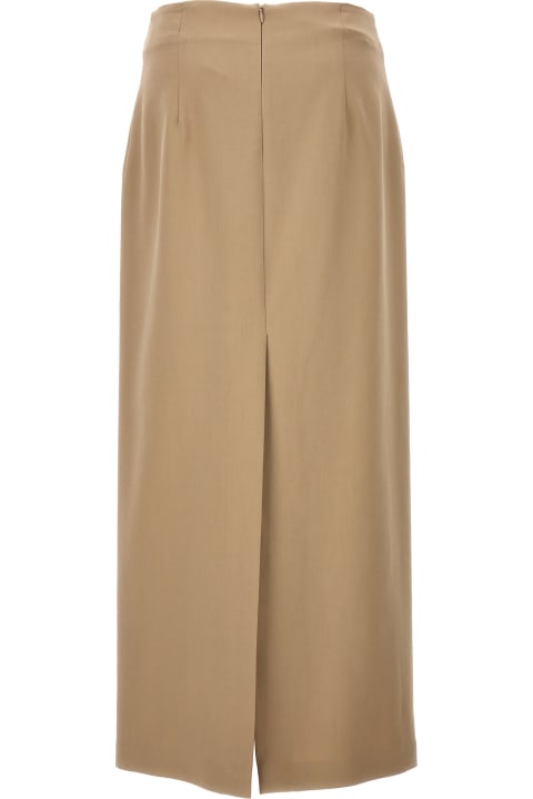 Clothing for Women Brunello Cucinelli Slit Cotton Skirt