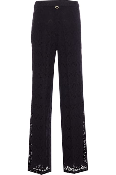 Homeware TwinSet Wide Leg Macrame' Pants