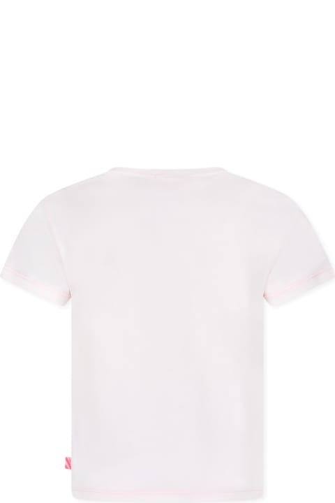 Homeware Billieblush Pink T-shir For Girl With Pelican Print