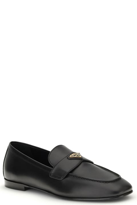 Prada for Kids Prada Leather Loafers