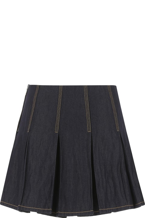 Homeware Bottega Veneta Dark Blue Denim Mini Skirt