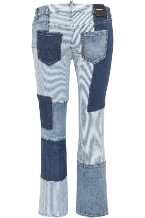 Jeans for Women Dsquared2 Patchwork Flared Jeans