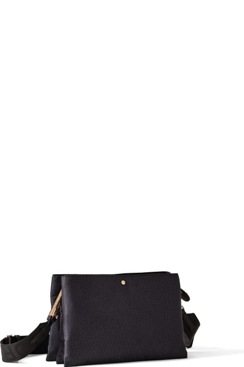 Borbonese Shoulder Bags for Women Borbonese Small Black Shoulder Bag