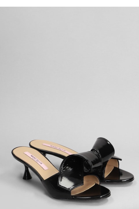 Marc Ellis Sandals for Women Marc Ellis Kind Slipper-mule In Black Patent Leather