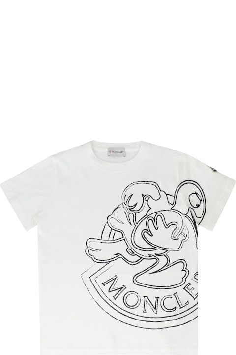 Topwear for Boys Moncler Cotton Crew-neck T-shirt