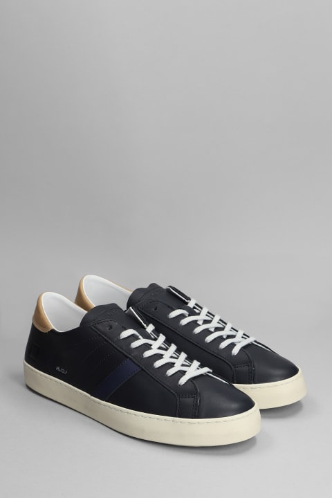 Hill Low Sneakers In Blue Leather