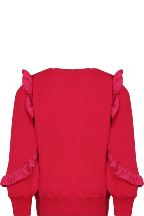 Homeware MSGM Fuchsia Sweatshirt For Girl With Logo