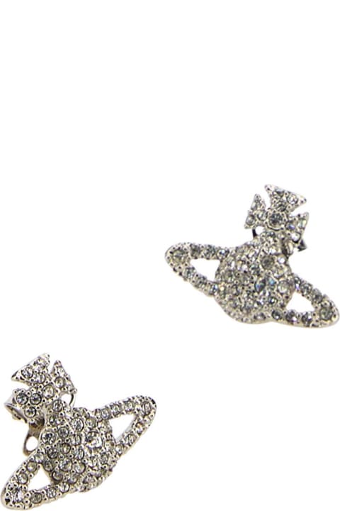 Jewelry Sale for Women Vivienne Westwood Embellished Metal Grace Earrings