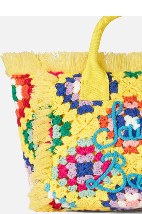 Homeware MC2 Saint Barth Colette Crochet Handbag With Fringes