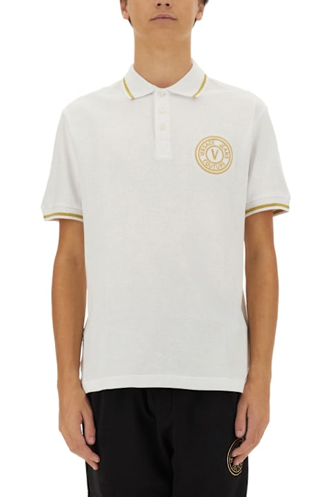 Homeware Versace Jeans Couture 'v-emblem' Polo Shirt