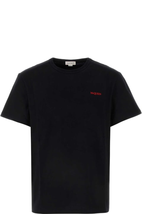 Fashion for Men Alexander McQueen Black Cotton T-shirt