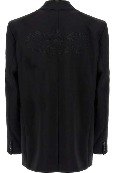 VETEMENTS for Men VETEMENTS 'logo Embroidered' Blazer