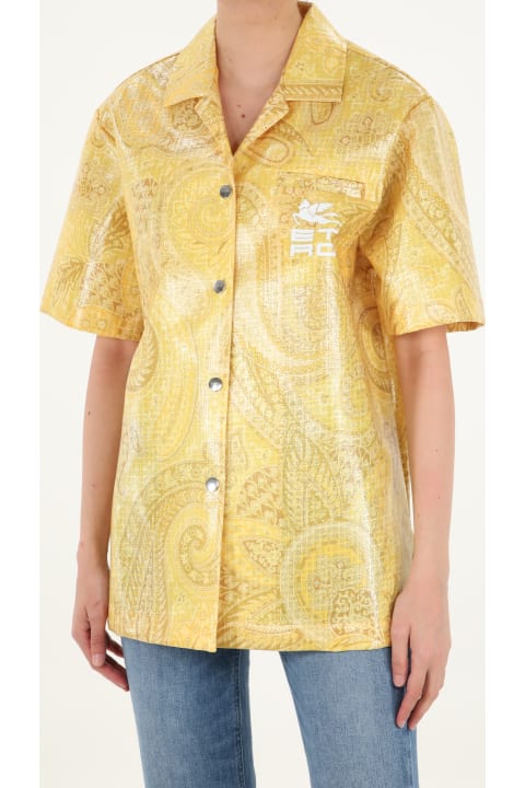 Fashion for Women Etro Yellow Shirt With Logo