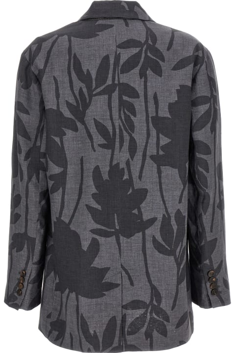 Coats & Jackets for Women Brunello Cucinelli Floral Blazer