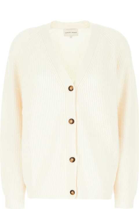 ウィメンズ Loulou Studioのニットウェア Loulou Studio Ivory Cashmere Cardigan